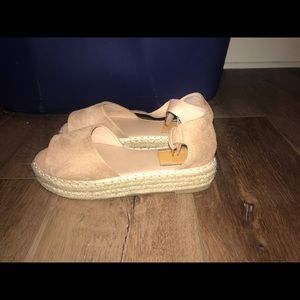 Nuede suede platform sandals